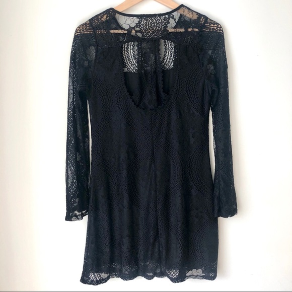 Francesca’s 3/4 Sleeve Lace Dress Size Medium - Picture 8 of 10